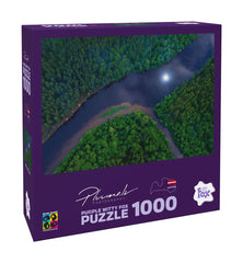 PWF-Puzzle 1000, Mārtiņš Plūme, Gauja-Nationalpark, Rauna-Bucht, Lettland